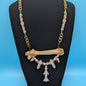 Rose Quartz Rabbit Bone Necklace