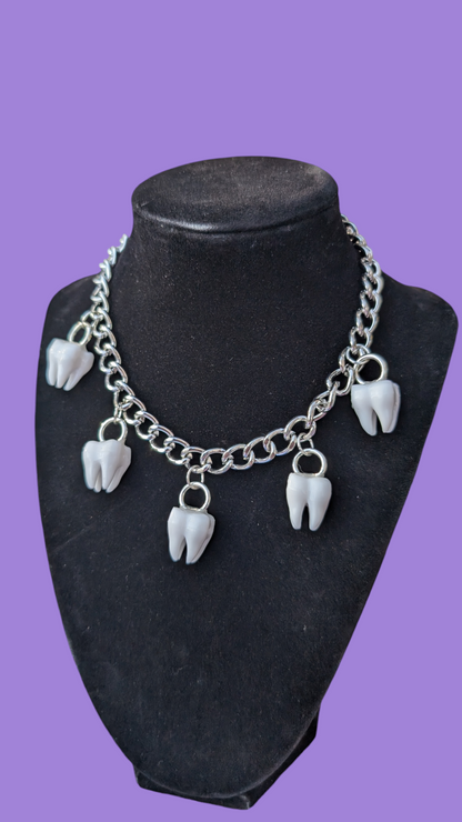 Faux Teeth Choker
